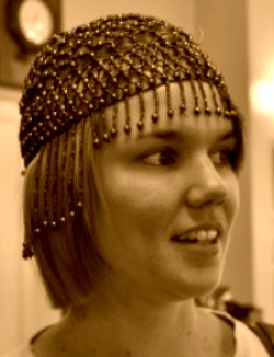 Beaded cloche hat online